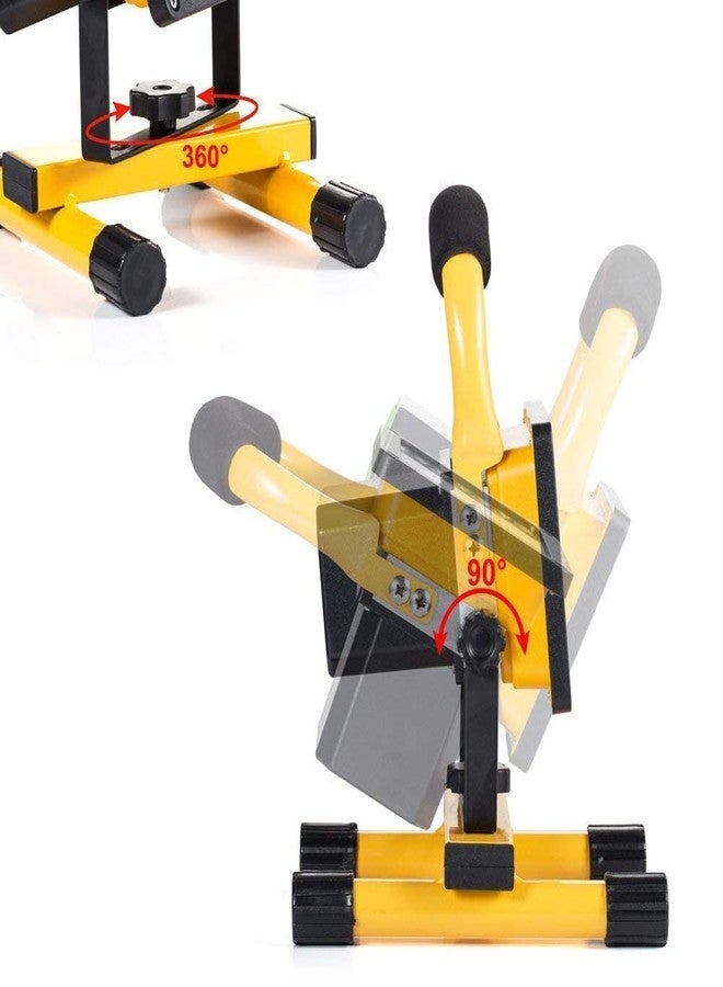 zarini مصباح زاريني للطوارئ للتخييم - 2400 لومن، 3 أوضاع إضاءة، أصفر - مزود بمنافذ USB، وكابل واحد، و3 بطاريات ليثيوم أيون - مصنوع من البلاستيك والألومنيوم - Image 4